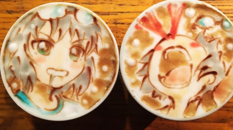 LatteArt im Anime-Stil