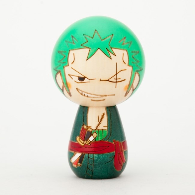 One Piece Kokeshi Zorro Vorne