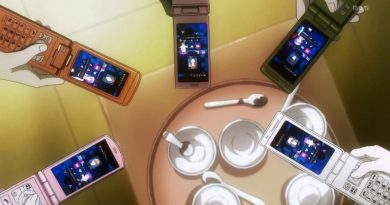 Klapp-Handys statt Smartphones in Animes