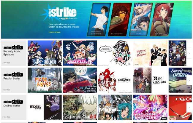 Anime Strike Auswahl