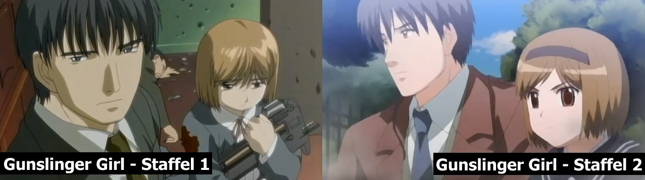 Gunslinger Girl Staffel 1 vs Staffel 2